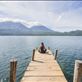 Morning meditation on the dock of the Mystical Yoga Farm.  : by alexmarkow, Views[707]