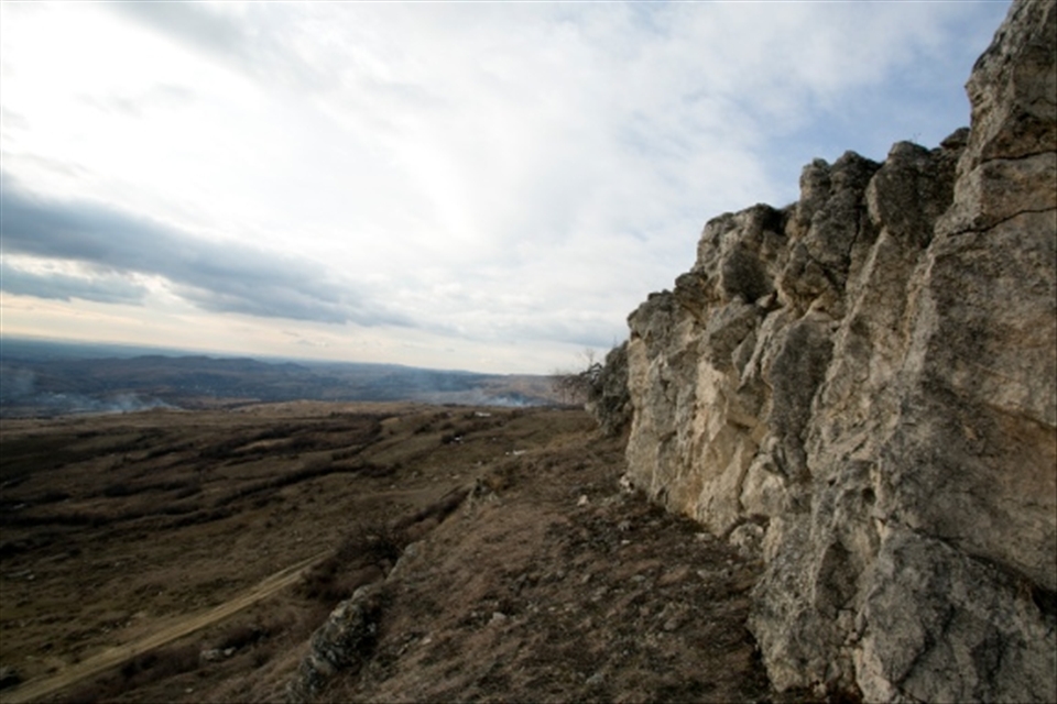 At approximately 100m away from the church there is a calcareous mountain.Stones were carried from this mountain to build the church.On the other side of the mountain is a vast forrest.