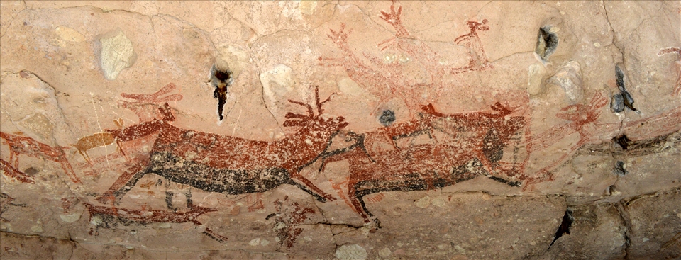 The 6-hour horse-ride paid off after we found this astonishing rupestrian art.