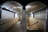 Outside the main building of the station, this beautiful quirk of symmetry really caught my imagination. The passage leading down led to a subway connection linking the two platforms of the station.  : by alfiealf, Views[593]