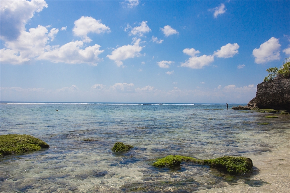 same place with padang padang beach, but different angle and spot.