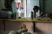 A common daily affair that can look a little bit shocking at first sight: ear cleaning is as simple going to the barber.: by alfredoparedes, Views[359]
