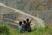 Less fortunate kids eyeing for a playground site in the copper mine haul roads.: by alim, Views[337]