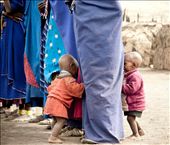 Masai kids playing hide and seek - Ngorongoro, Tanzania: by alimc, Views[853]