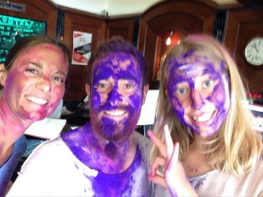 The celebration started