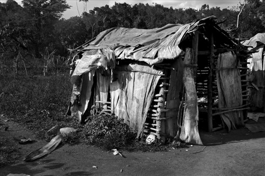 Two years ago I went to a very small town named “Tuningo” in the east side of the Dominican Republic, along with a group of volunteers from the organization Techo (Un Techo Para Mi Pais). The situation in this particular village was unbelievable. This picture represents the reality of my country, the side which is rarely shown and barely acknowledged by those of us, lucky enough to belong to a blind 2% of the population.