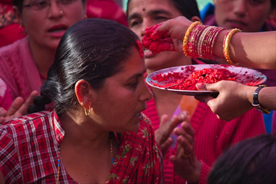 Upon arrival, guests are marked by 