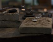 Moira sets up her equipment to start making her jewellery : by allaboutthedetail, Views[329]