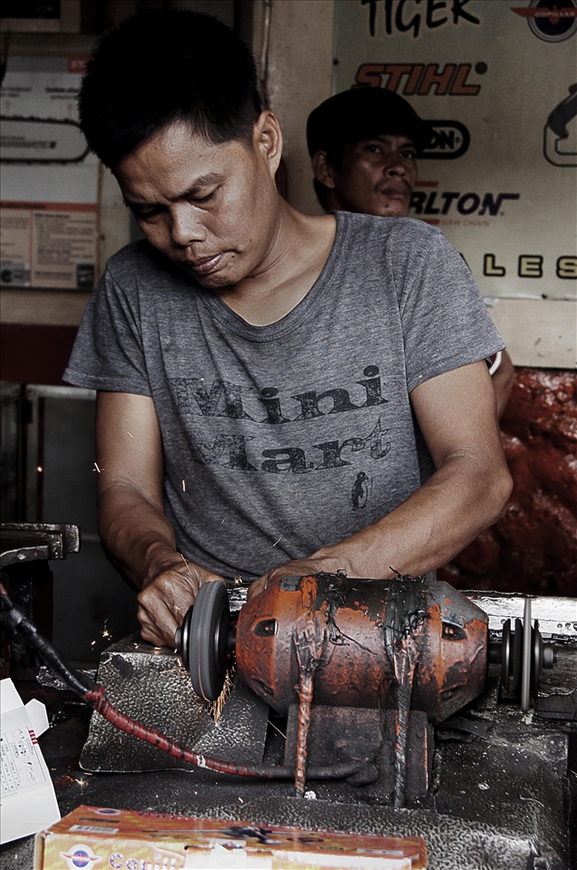 A man working hard for his family.