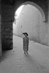 A ruffled girl materialized in front of me, she was the only human being around: by almonina, Views[324]