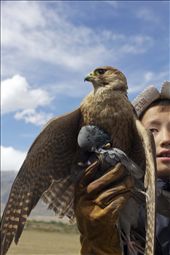 Young boy in training holds up his bird's kill.: by alofachild, Views[388]