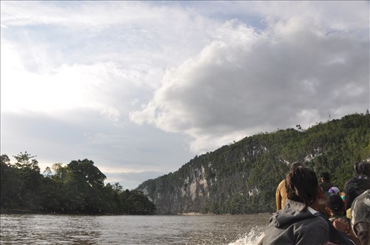 A Chalk-cliff seen from a long boat