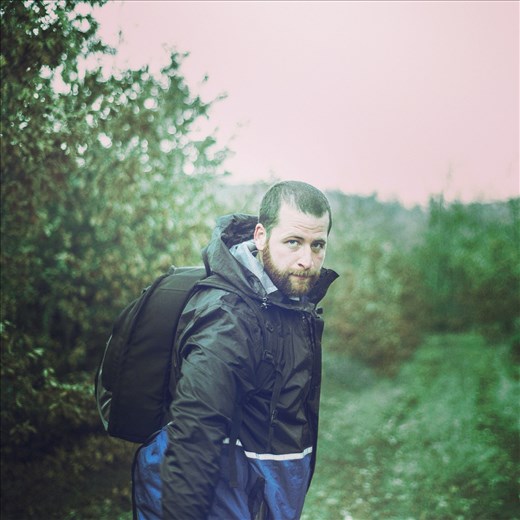 My friend while hiking