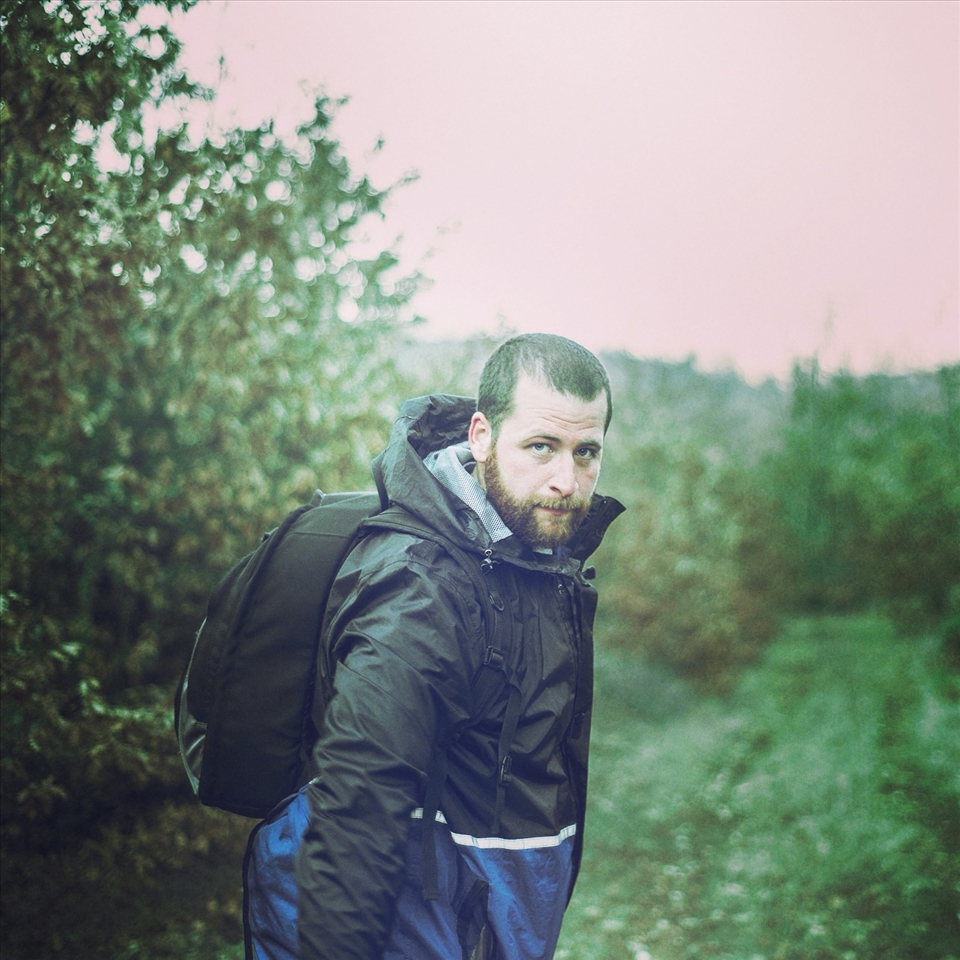 My friend while hiking