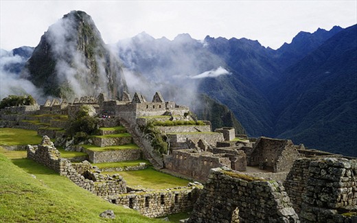 Morning light on the Citadel:
Once we arrived to  Machu Picchu, everything was a blessing. What an overwhelming view!! From every angle the light and subject were fantastic.  The most amazing light for my photos that day. 
About the shot: This is taken looking  to the Wayna Picchu Mountain ( in quechua language: the young mountain). I really like the shape of the structure  converging in direction to the mountain.  Also the myst and  the rest of the sacred mountains at the  back, helped me a lot to compose this image.