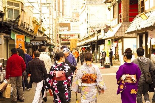 This photo was taken in a back street of 