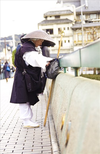 Whilst travelling through Kyoto, I was walking past the bridge on my way to the Shrine and found myself in front of this unknown character.