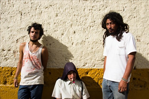 Three farm workers take a Sunday off to explore a nearby town