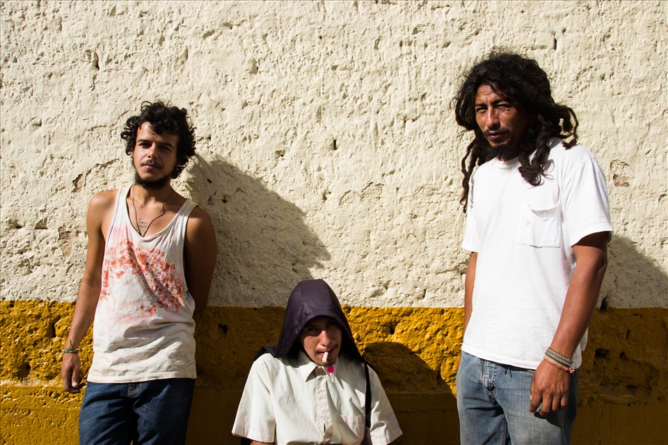 Three farm workers take a Sunday off to explore a nearby town