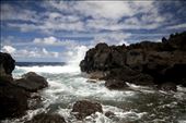 Beach of black lava rock on the west coast of Reunion: by alyhansen, Views[228]