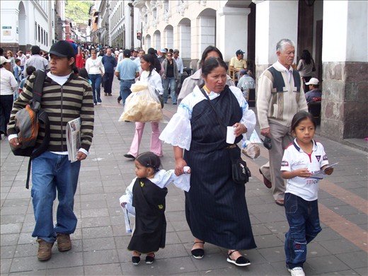 On Sundays, the “Old City” closes the street to car and bus traffic. 