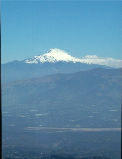 Quito's closest volcano is Pichincha, looming over the western side of the city.