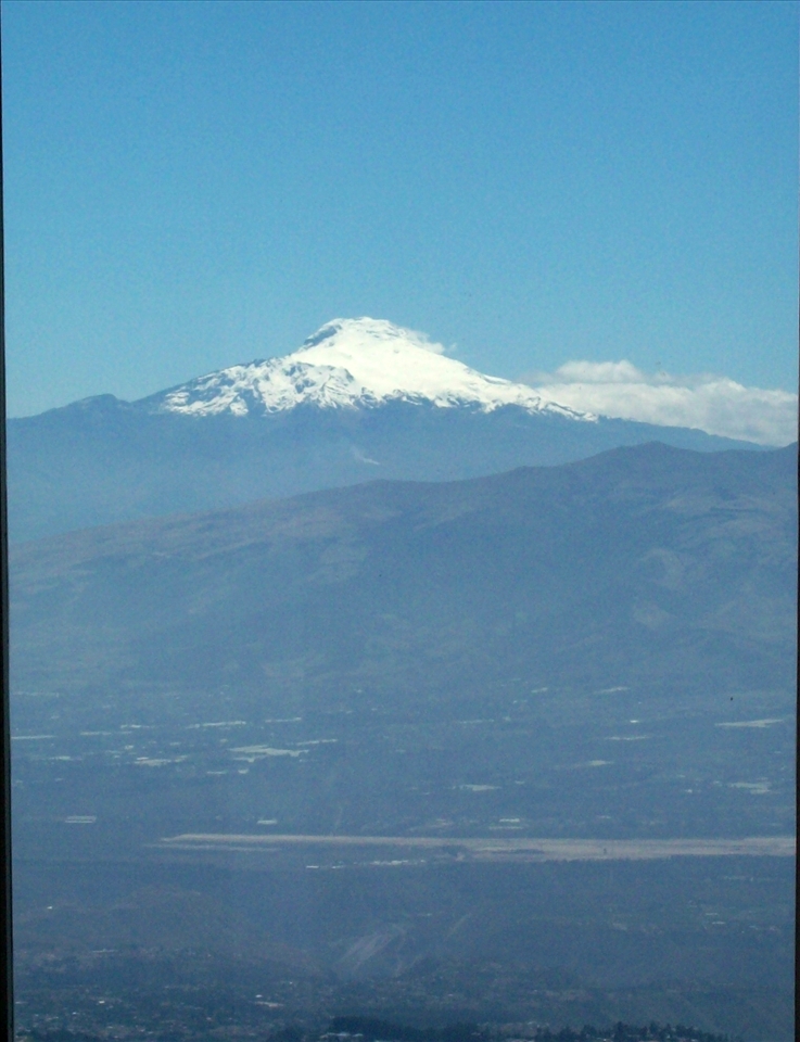 Quito's closest volcano is Pichincha, looming over the western side of the city.