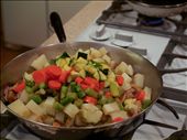 Add meat first, then potatoes, and the vegetables last. Toss together and heat until warm throughout.: by amandasz56, Views[665]
