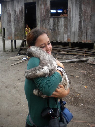 Different races hugging