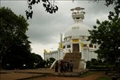 4.	Clouds around dhauli Shanti Stupa.: by ambarishcool, Views[338]