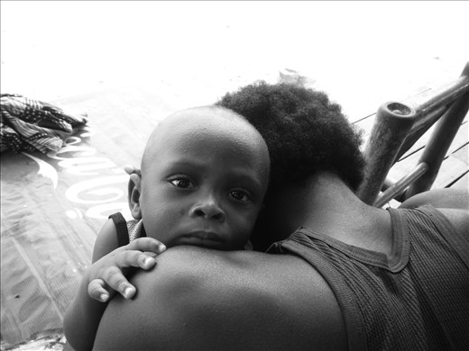 When the sound of the waves calms the child...