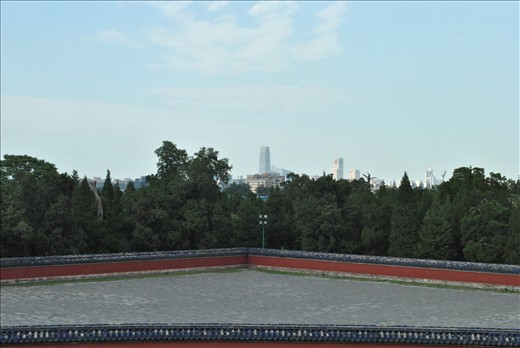 The city-scape beyond