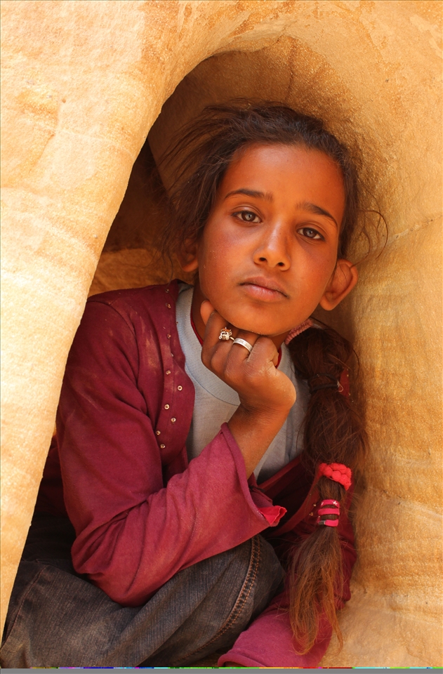 she was the daughter of our guide in the canyon and she shows pure Egyptian soul