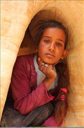 she was the daughter of our guide in the canyon and she shows pure Egyptian soul: by amirasis, Views[323]