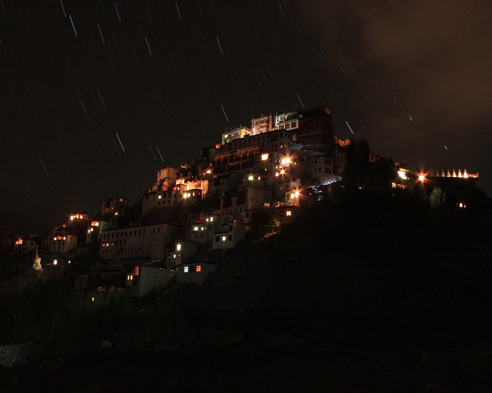 STAR TRAIL TIKSHEY MONASTERY