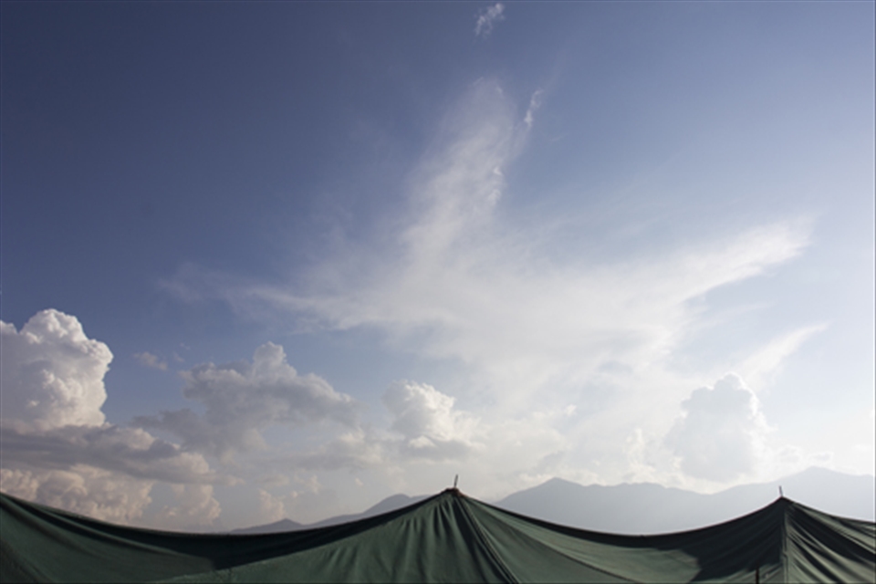 View from the Swayambhunath Temple complex in the outskirts of Kathmandu