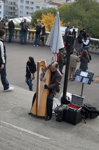 Not only is Paris the city of love it is also a cultural city. Playing to the couples at the Sacre Coeur is a local man whilst you overlook a city of splender.