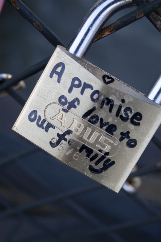 For me this image symbolises Paris more traditionally known as the city of love. This picture was picked out on the love-lock bridge which was opposite the Louvre.