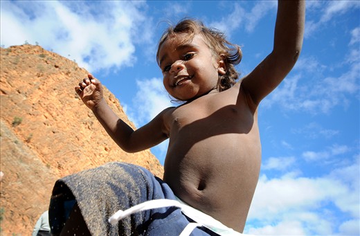 Chriswell of the Laramba Community is known by his mob as Gi-ggle.