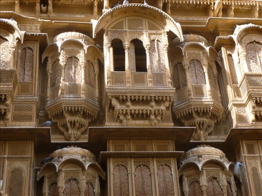 Sandstone carved Haveli (merchant's house) in Jaisalmer.