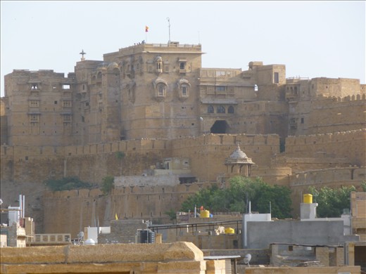 The fort in Jaisalmer, a town in the desert.