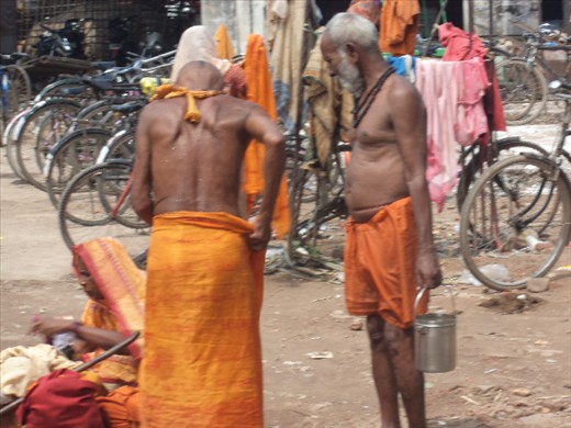 Holy people in Varanassi