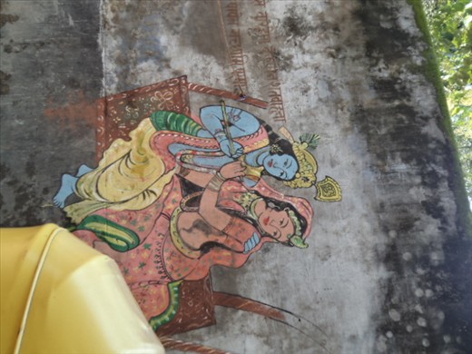 wall painting in Varanassi