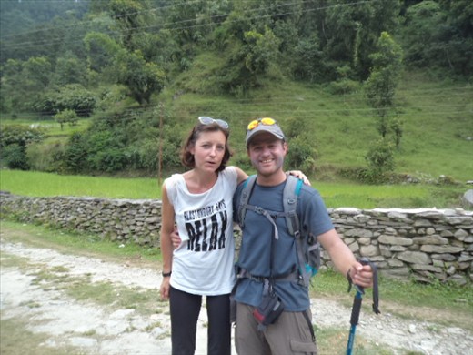 Igal (Israeli boy I bumped into lots)  and I, god knows what face I'm pulling.