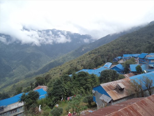 Ghorepani a village in the national park