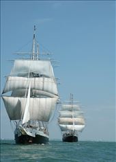 This is my Brazil ship, Lord Nelson (in the foreground) with Tenacious in back: by amythedancingsailor, Views[842]