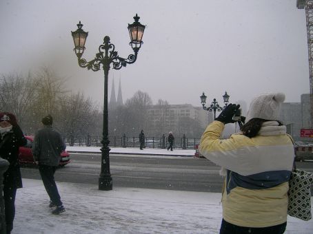 snow in  berlin