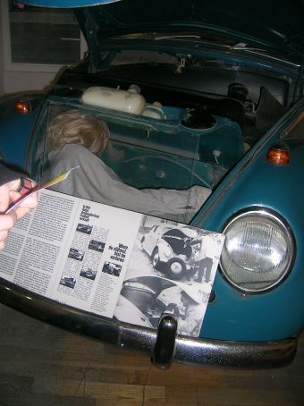 museum _ model of how ppl used to sneak across the walll