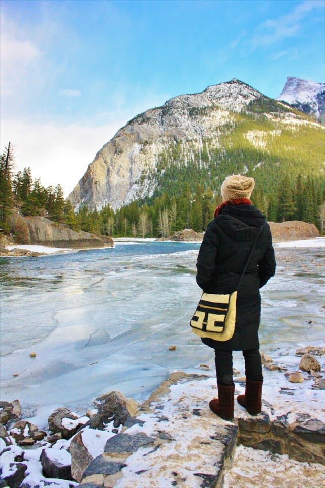 This is the Bow Valley falls, our third stop after the sulphur mountain. The scenery was breath taking