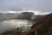Quilotoa Lake.-Within the Andean highlands lies the crater of Quilotoa, a volcano situated at 4000 meters above sea-level. Due to its high variety and concentration of minerals, its water color shifts from different shades of green, to turquoise and blue.: by andeanmagic, Views[457]